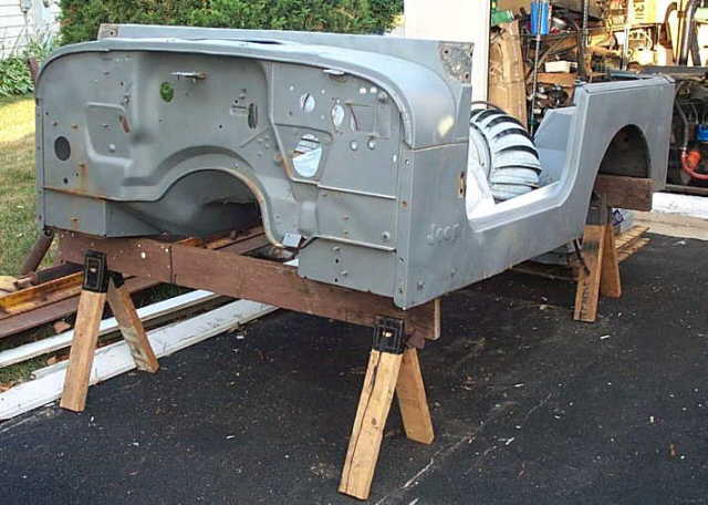 Removing jeep cj5 tub